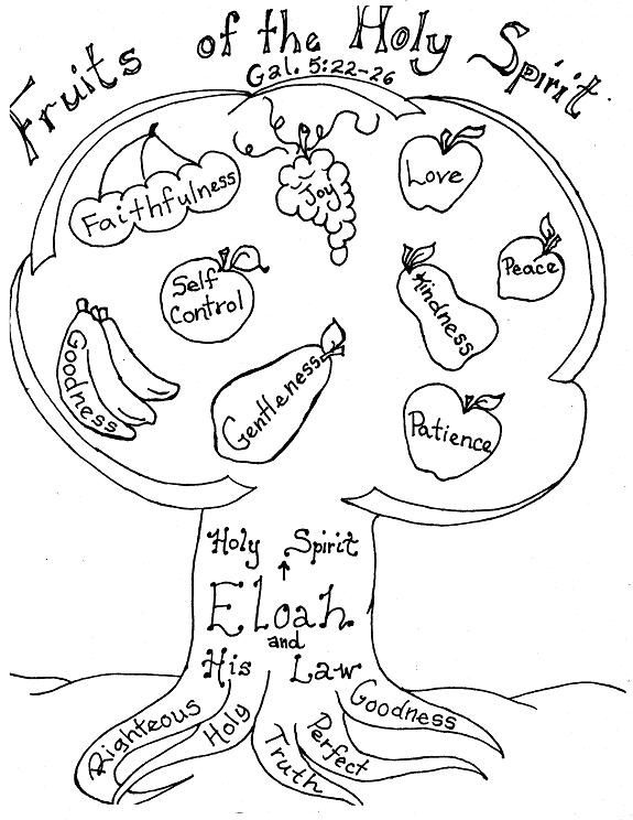 CCG Colouring In / FruitsHolySpirit